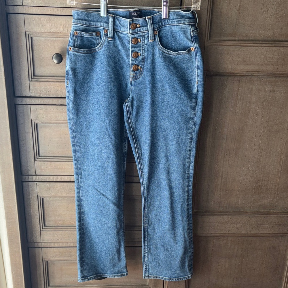 J. Crew Mid-Rise Flare Crop, size 24